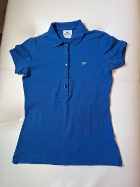 Lacoste Blue Women's Slim-fit Polo Shirt